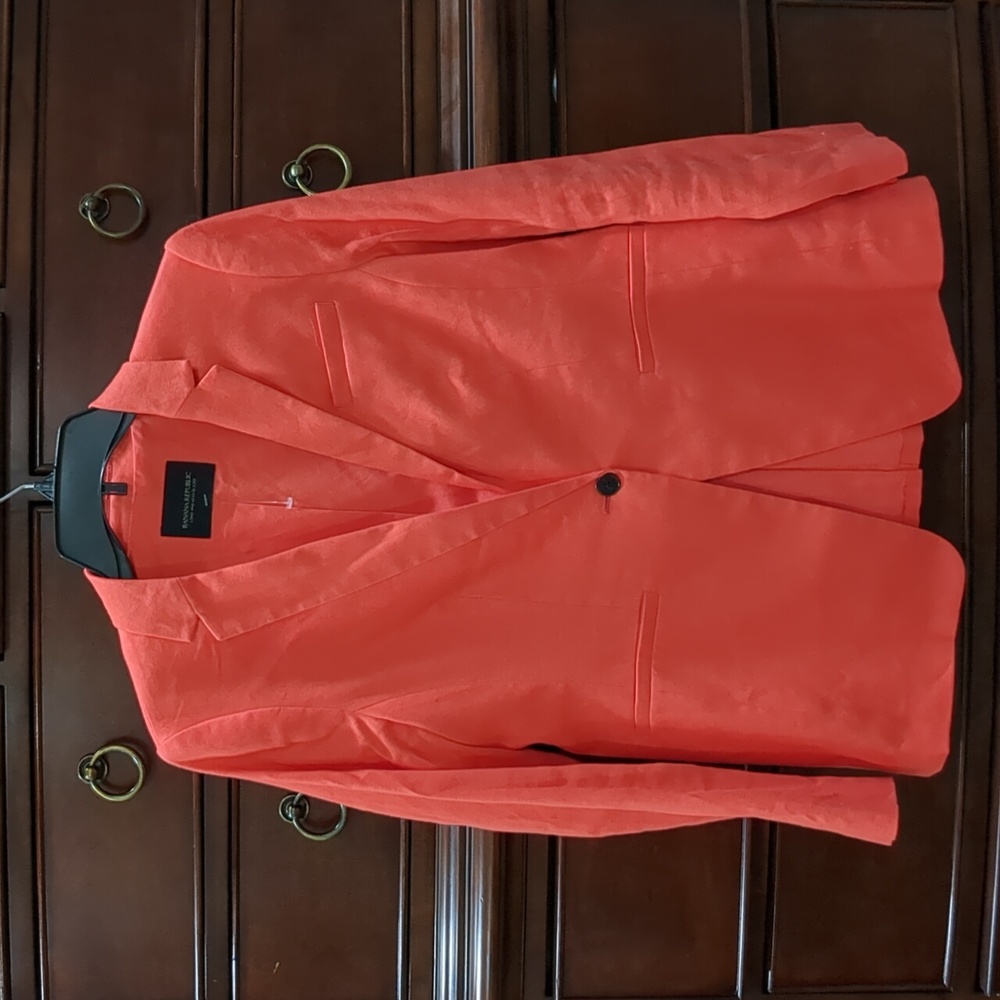 Banana Republic Orange Blazer for a Bold Statement